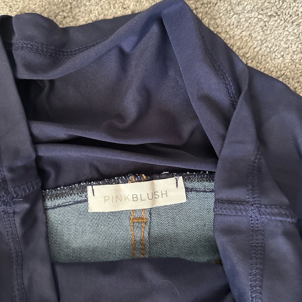 PinkBlush Navy Blue Skinny Maternity Jeans - Picture 5 of 5